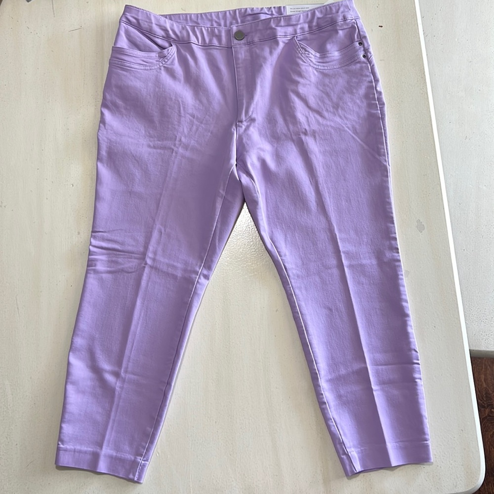 NWT Christopher & Banks purple pants, size 16P